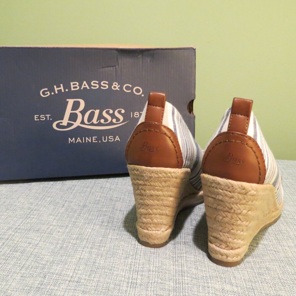 Bass Kaitlyn Blue/Multi Wedge 8M New in Box - Picture 3 of 5